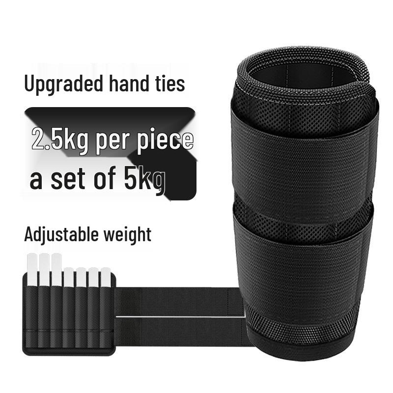 Adjustable Steel Plate Weighted Wristband for Indoor Fitness & Running