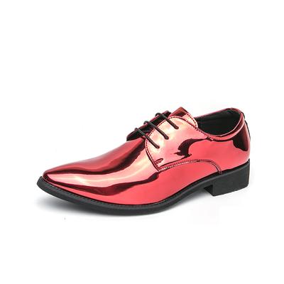 2025 Nuove Scarpe da Uomo di Qualità in Pelle Verniciata Rosse Scarpe da Matrimonio Taglia Grande 38-46 Oro Verde Blu Pelle Morbida Scarpe Eleganti da Uomo