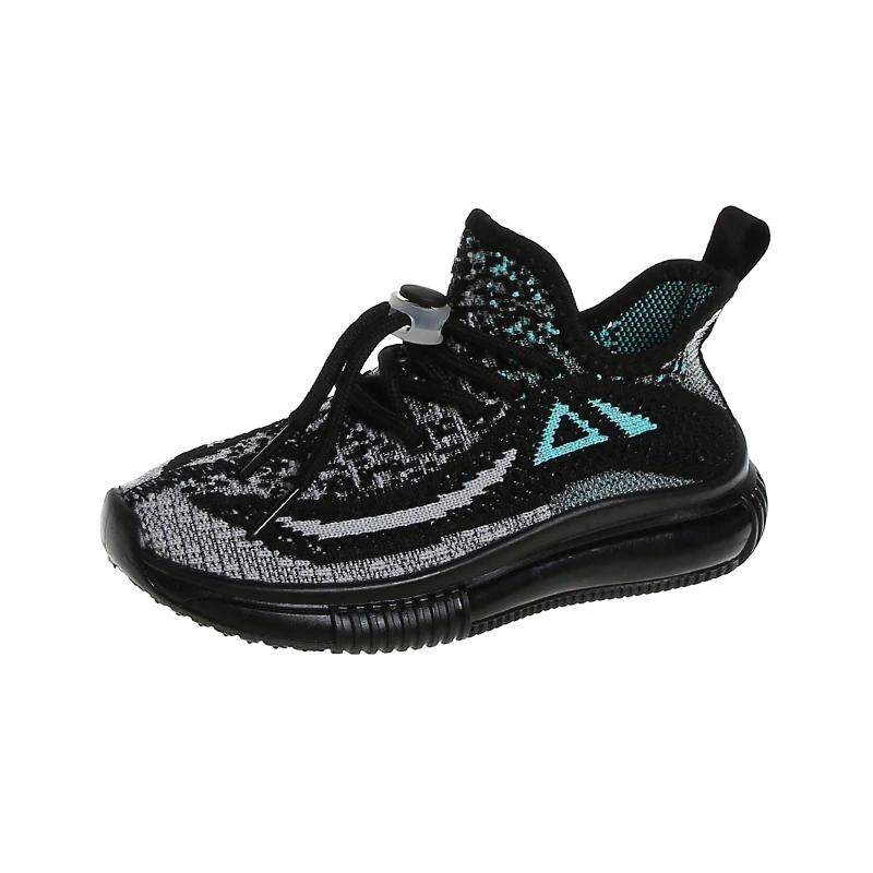 Children's Running Sneakers Breathable Lightweight Soft Non-slip Leisure Comfortable Walking Boys Girls Casual Shoes Single Net