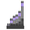 Shock-resistant Magnetic Phillips Screwdriver Bits with Anti-slip Teeth