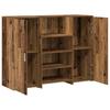 Biurko Recepcyjne Stare Drewno 135X50X103,5 Cm Drewno Klejone