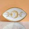 Sophisticated Stylish Eye Sturdy Ceramic Dish Elegant Solution Portable for Jewelry Organization and Display Daily Use