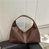 Pu Water Bucket Bag With Zipper And Cell Phone Pocket For Casual Street Style