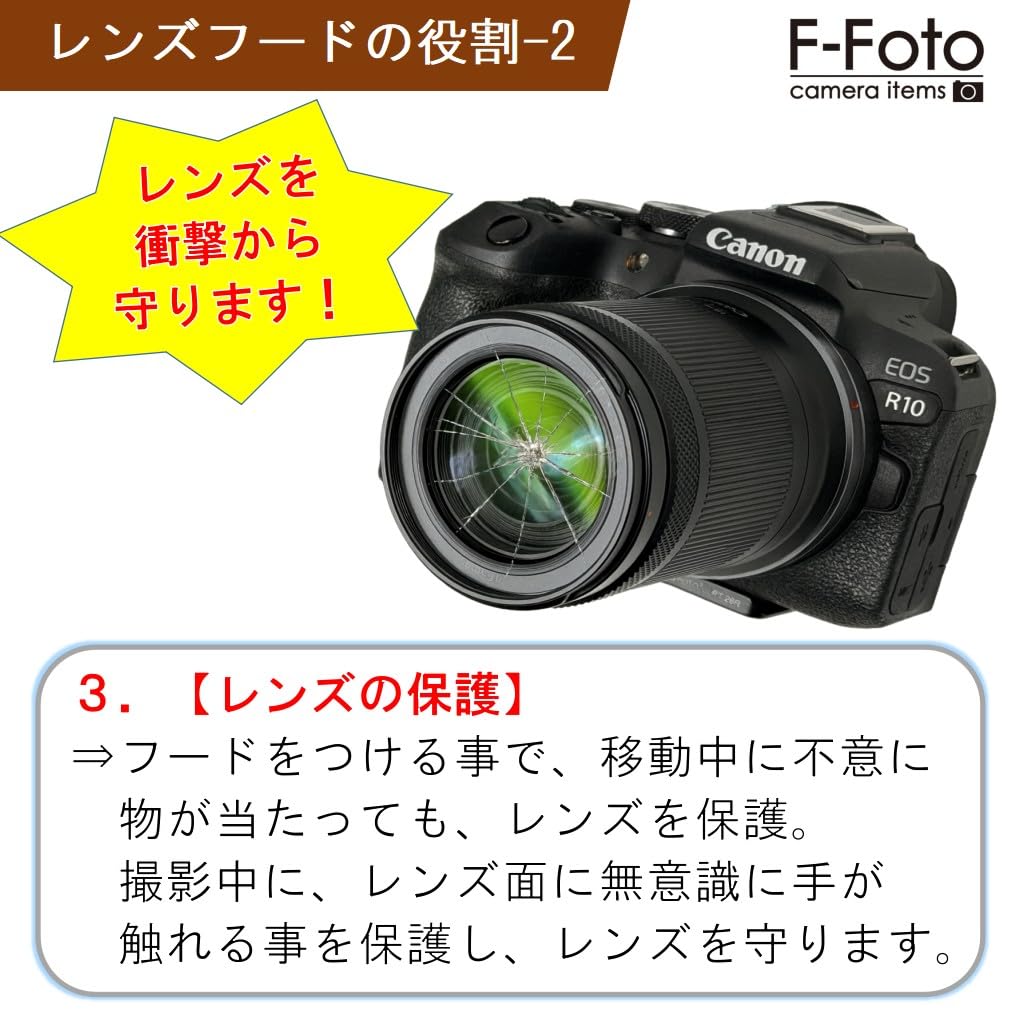 Lens Hood Nikon Japanese F-Foto HN-2 (Mounting Diameter 52mm, Metal, Screw-in Type, Compatible, Company) C-HN-2