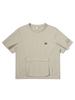BBC EARTH Kangaroo Pocket Woven Round T-Shirt_Beige