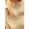 Women Winter Large Size Slim Lace Long Sleeve Base Shirt