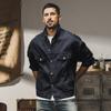 American Retro Dopamine Pink Denim Jacke Herren Trendy Aso Agent Casual Jacke