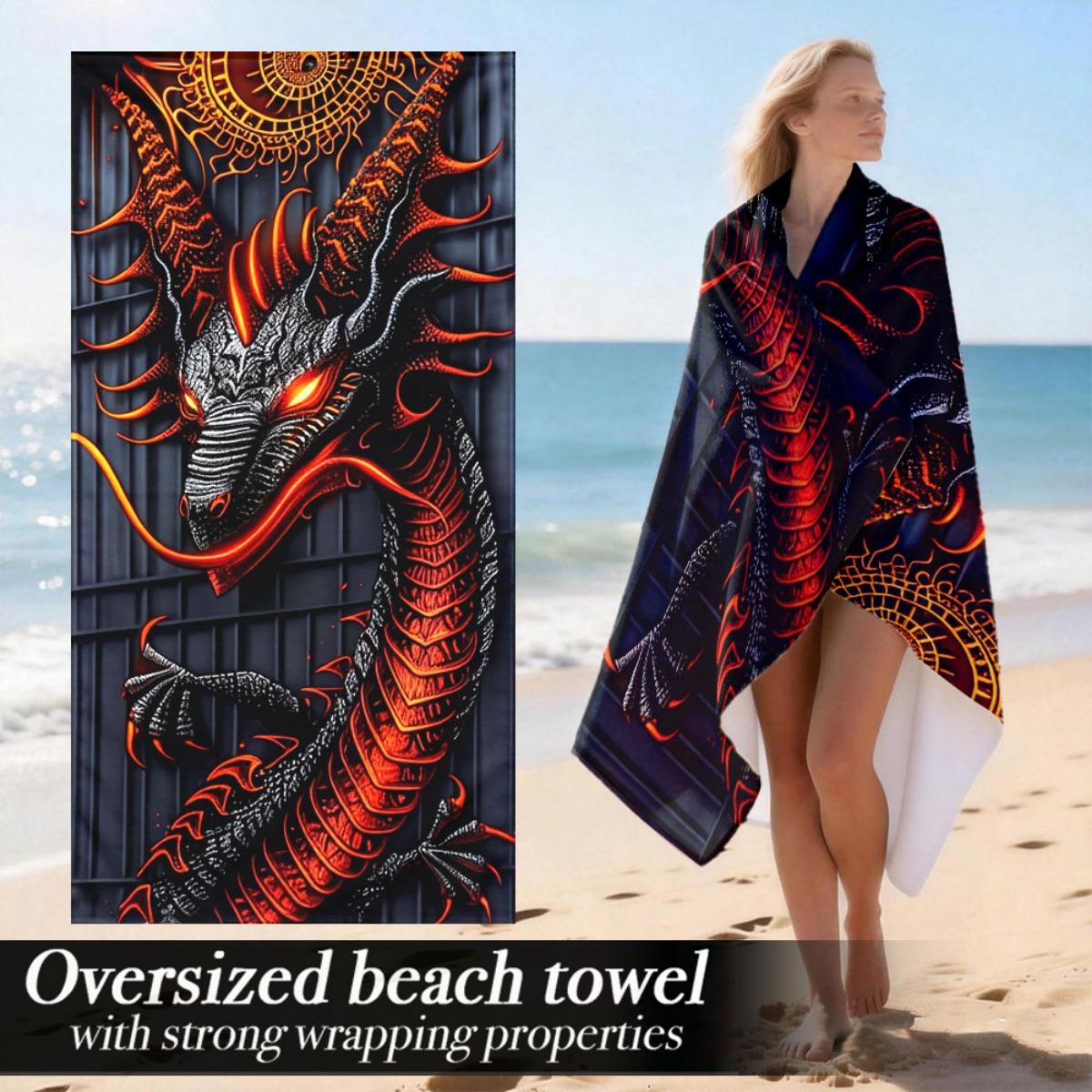 

Luxury Oversized Beach Towel | Lightweight Soft Microfiber With Strong Wrapping Properties | Perfect For Sports, Valentine S Day W40*H60(CM)