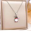 Christmas Necklace Women Titanium Steel Festive Design Trendy Accessory