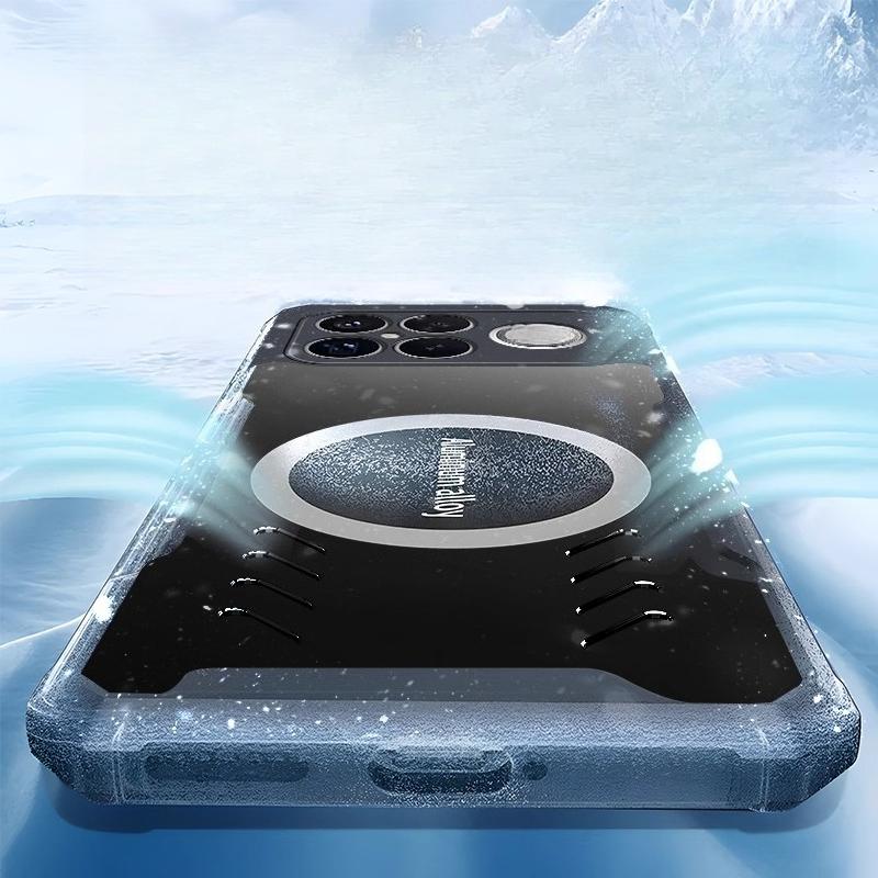 For Xiaomi POCO F8 Ultra Case Clear Frosted Magnetic Heat Dissipation Protective Cover For Poco F8 Pro Shell Shockproof Bumper