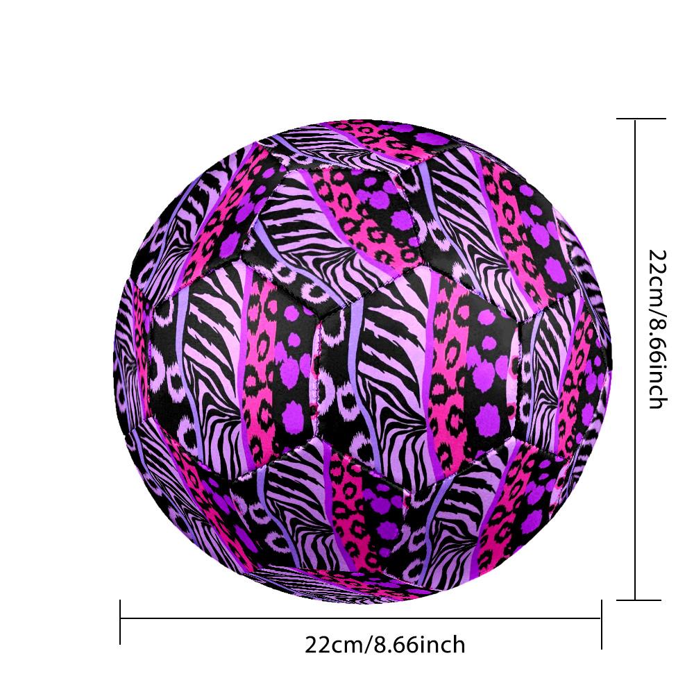 Dazzling colors Indoor Soccer Ball Colorful Machine Stitched PVC Size 5 Team Training Competition Ready Durable High-Bounce Cool Sports Gift