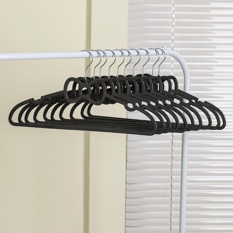 10PCS Clothes Hanger Durable Hanger ABS Plastic Heart Pattern Coat Hanger for Adult Children Clothing Hanging Supplies