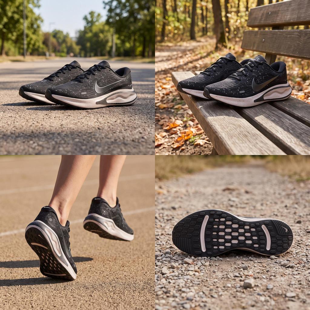 Nike Journey Run Nere/Argento Metallizzato/Viola Cave/Grigio Scuro Metallizzato Sneakers da Donna FJ7765016