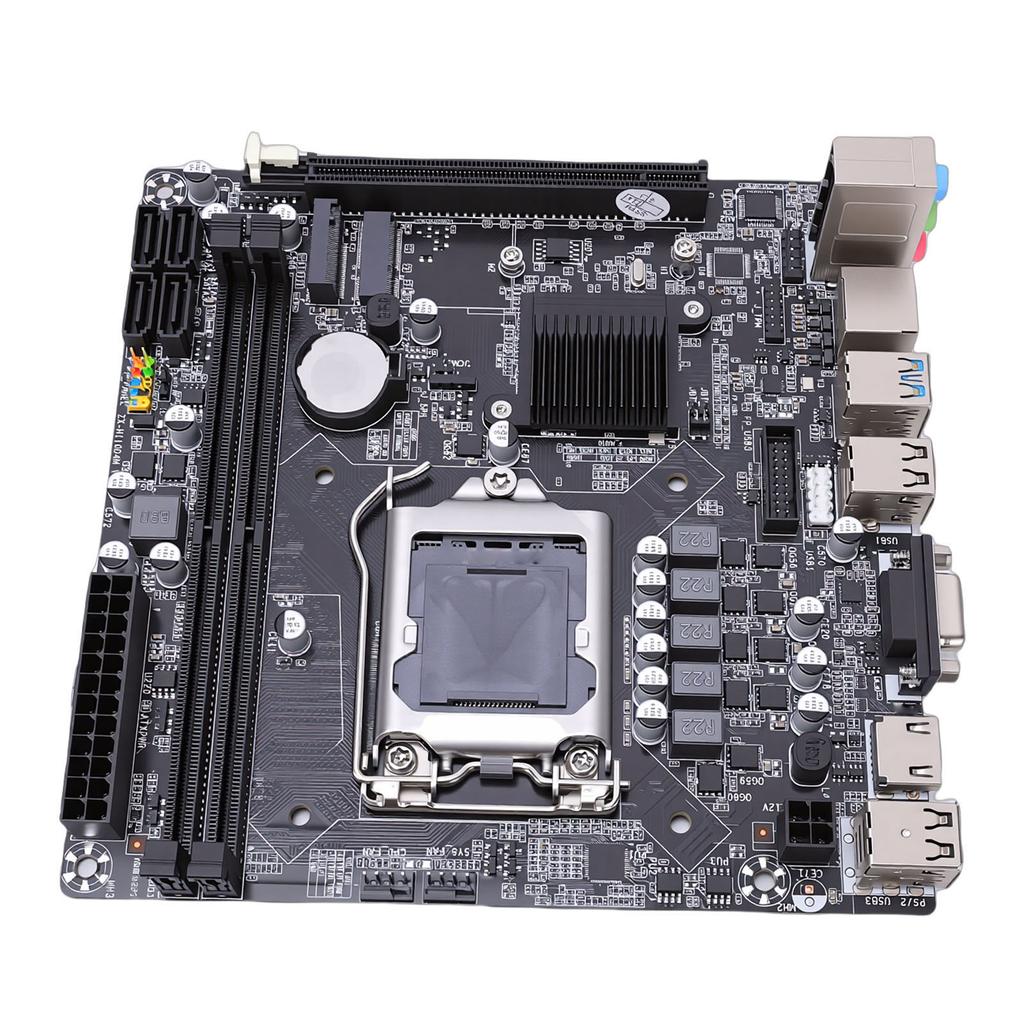 H110 Gaming Motherboard LGA 1151 Dual Channel DDR4 M.2 Nvme Serial ATA3.0 6Gb/s PCI E X16  -ITX Computer Mainboard Support for 6th 7th 8th Processo