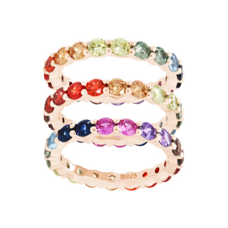 

MACIER [S925] Galaxy Ring (Rose Gold) No. 17