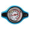 Aluminum Alloy Radiator Cap with Temperature Gauge Pressure Adjustment Leakproof Universal for Car1.3bar