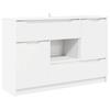 White Sideboard with Drawers 100 X 30 X 65.6 Cm Engineered Wood