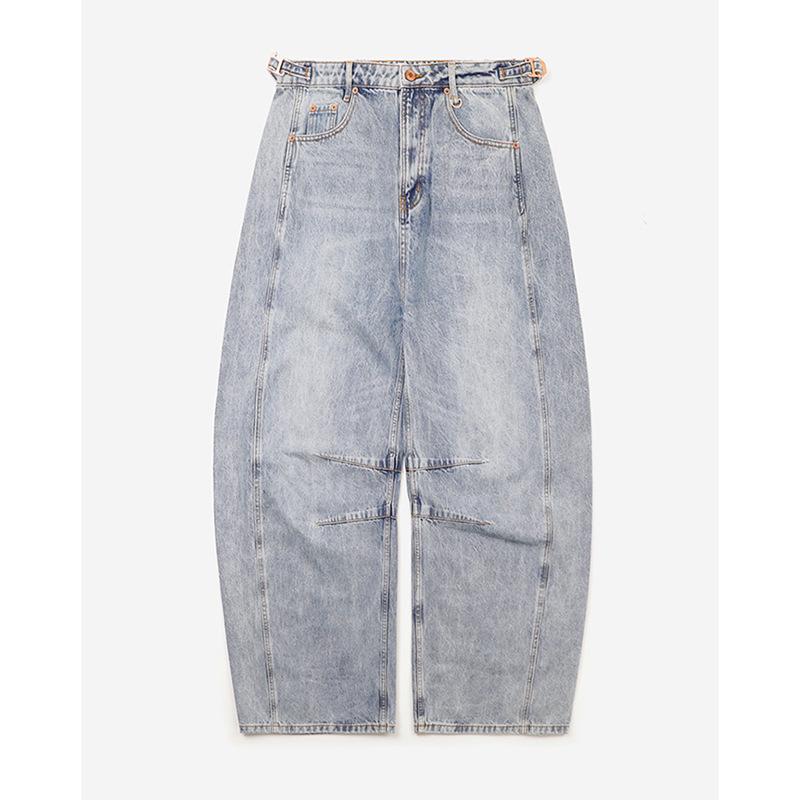 

Korean Wide-Leg Slimming Jeans for Women Small светло-синий