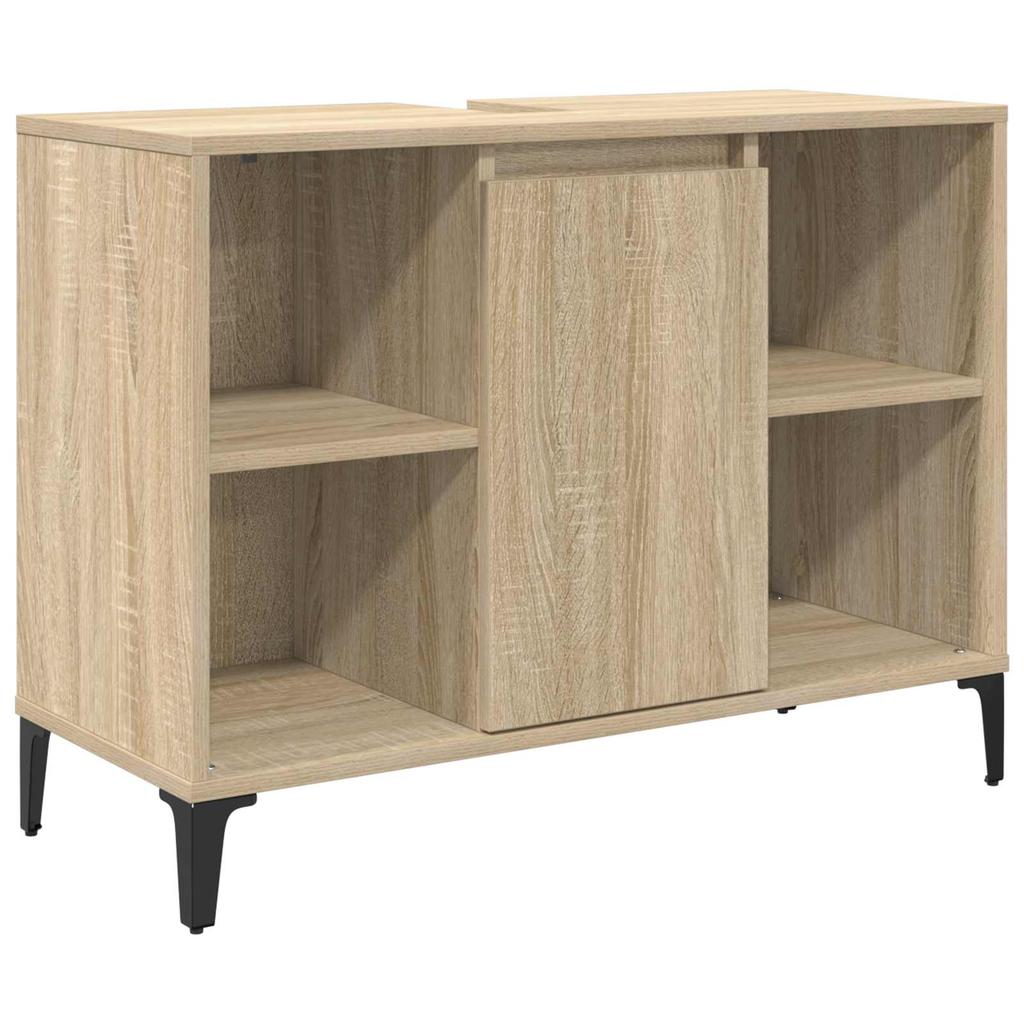 Washbasin Cabinet with Shelf Sonoma Oak 80 x 33 x 60 cm