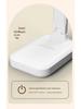 Rechargeable LED Study Lamp with Clock & Pen Holder - Eye Protection for Dorm or Bedside