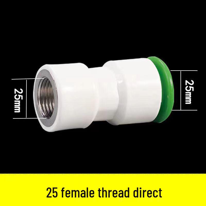 Quick Connect PPR Ball Valve PVC Elbow Tee, No Hot Melt, 4 Points/40 PE Water Pipe Fittings.