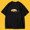 Funny Hamster Weightlifting Meme Tshirt Gym Humor Graphic Unisex Unisex Summer Short Sleeve Casual Streetwear Trendy Fashion Tops