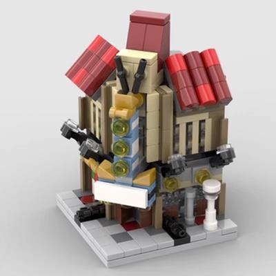 Compatible With Building Blocks MOC-103386 Mini City Street View Luxury Theater Puzzle Assembly Model Ornaments