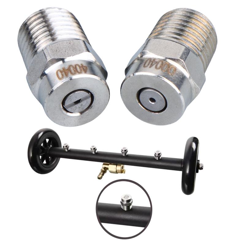 2Pcs 0/15/25/40 Degree Water Jet Angle Speed 1/4Thread Pressure Washer Cleaning Nozzle For Pressure Washer Jet Wash Spray Nozzle