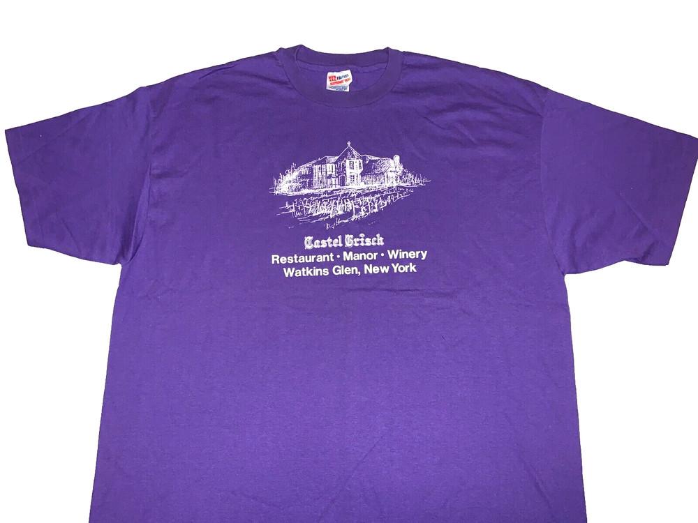 Rare! Vintage 1980s Castel Grisch Winery Watkins Glen T-Shirt New! Single Stitch Unisex T-Shirt M
