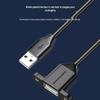 ZONWAN USB 2.0 Male To Female Extension Cable with Mounting Ears
