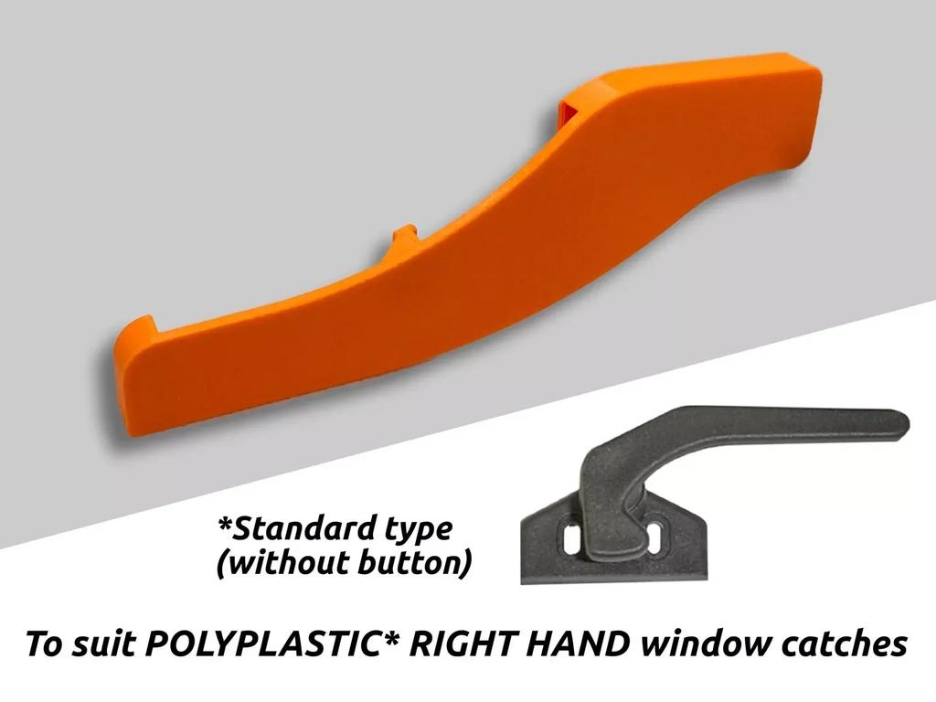 1 Paar Wohnmobil Links/Rechts Fenster-Sicherheitsverschluss Handfenster-Schutzverschluss für Poly-Kunststoff Wohnwagen Wohnmobil Wohnmobil Auto Zubehör