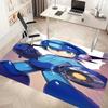1pc Cartoon Rockman Game Megaman Print Area Rug - Soft, Washable Non-Slip Indoor Mat, Living Room, Home Office Decorative Rug,Office Decorative