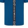 Emporio Armani EA7 SS22 Letter Print Crew Neck Short Sleeve T-Shirt Men Tops Navy-Blue 6HPT11-PJ03Z-15460