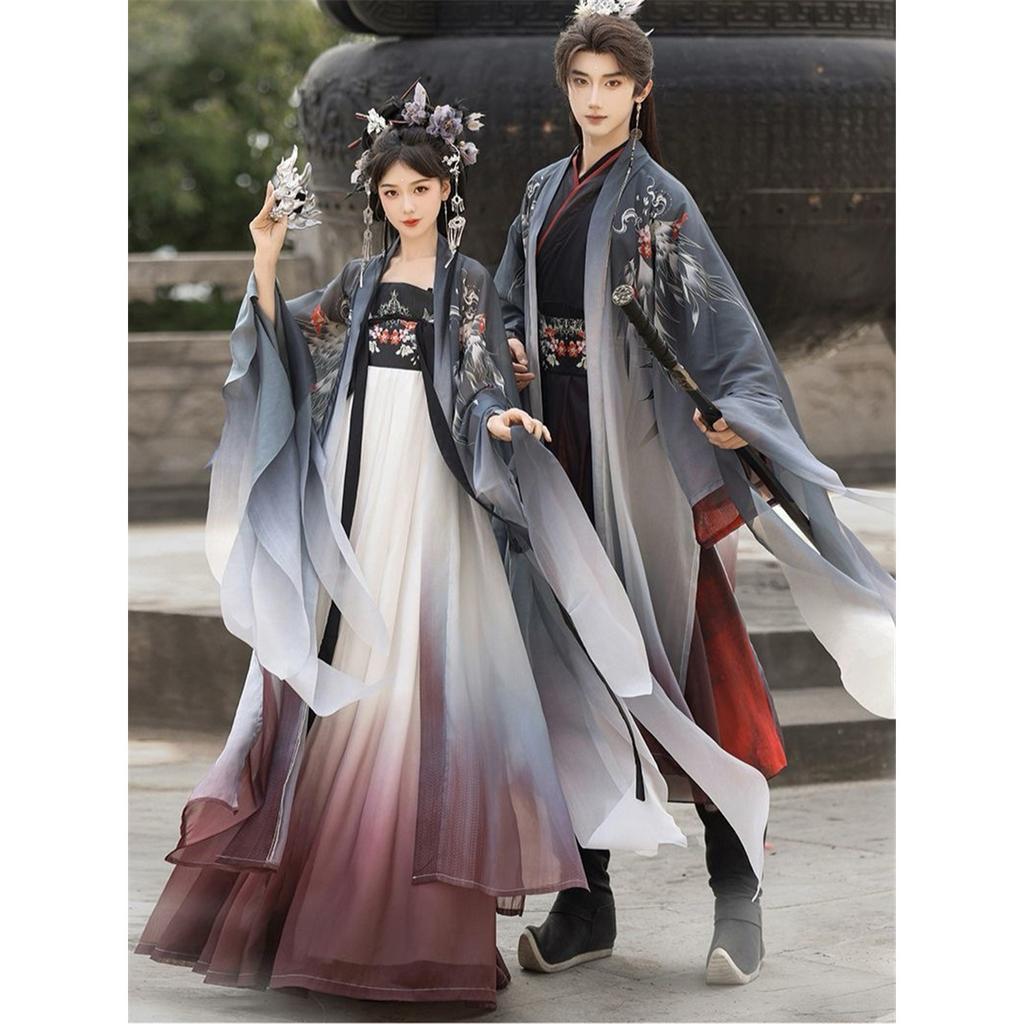 Chinesischer Wei Jin Dynastie Stil Hanfu Für Männer Und Frauen Mythische Serie Set Für Paare
