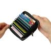 For iPhone 16 Pro Max Case Detachable Zipper Card Bag PU+TPU Kickstand Phone Case with Strap