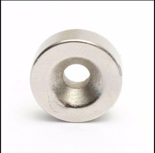 5/10/20/50 Stück 15x5 15x3 15x4 20x5 12x5 12x3 Loch 4 mm N35 NdFeB versenkter runder Magnet superstarker permanenter Seltenerdmagnet