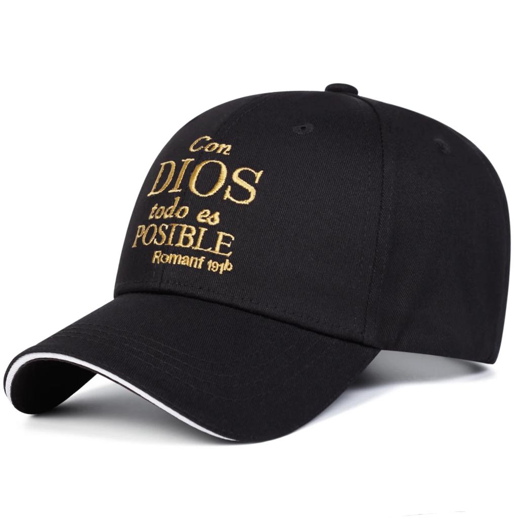 Baseball Stitching Stitched Embroidered Alphabet Dios Neutral Gender Women Men For Caps Spring And Autumn Outdoor Adjustable Casual Hats Sunscreen