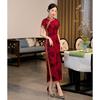 Elegante Qipao Retro 2021: Vestido de Talla Grande para Mujer Estilo Chino de Alta Gama
