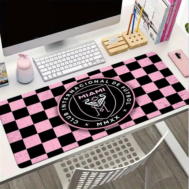 Inter Miami Fc Crest Mouse pad Mouse pad, Gaming Mouse Pad, keyboard pad, Desk Decor for computer notebook Fan Gift Birthday Gift
