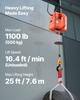 3-in-1 Electric Hoist Winch, 500 kg Capacity, 1500W Portable Electric Power Winch, 7.6 m Lifting Height, 5 m/min with Manual, Wired & Wireless Remote