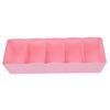 5 Grid Organizer Tie Bra Socks Drawer Cosmetic Divider Plastic Storage Box