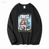 Nova Camiseta Fritz The Cat Desenho Animado Adulto Quadrinhos Camiseta Unisex M Branco Manga Longa Ou Curta Lavagem Vintage Roupas de Designer