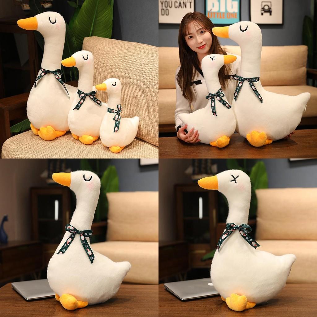 Adorable Plush White Goose Toy Cartoon Stuffed Animal Bedtime Kids Gift Birthday