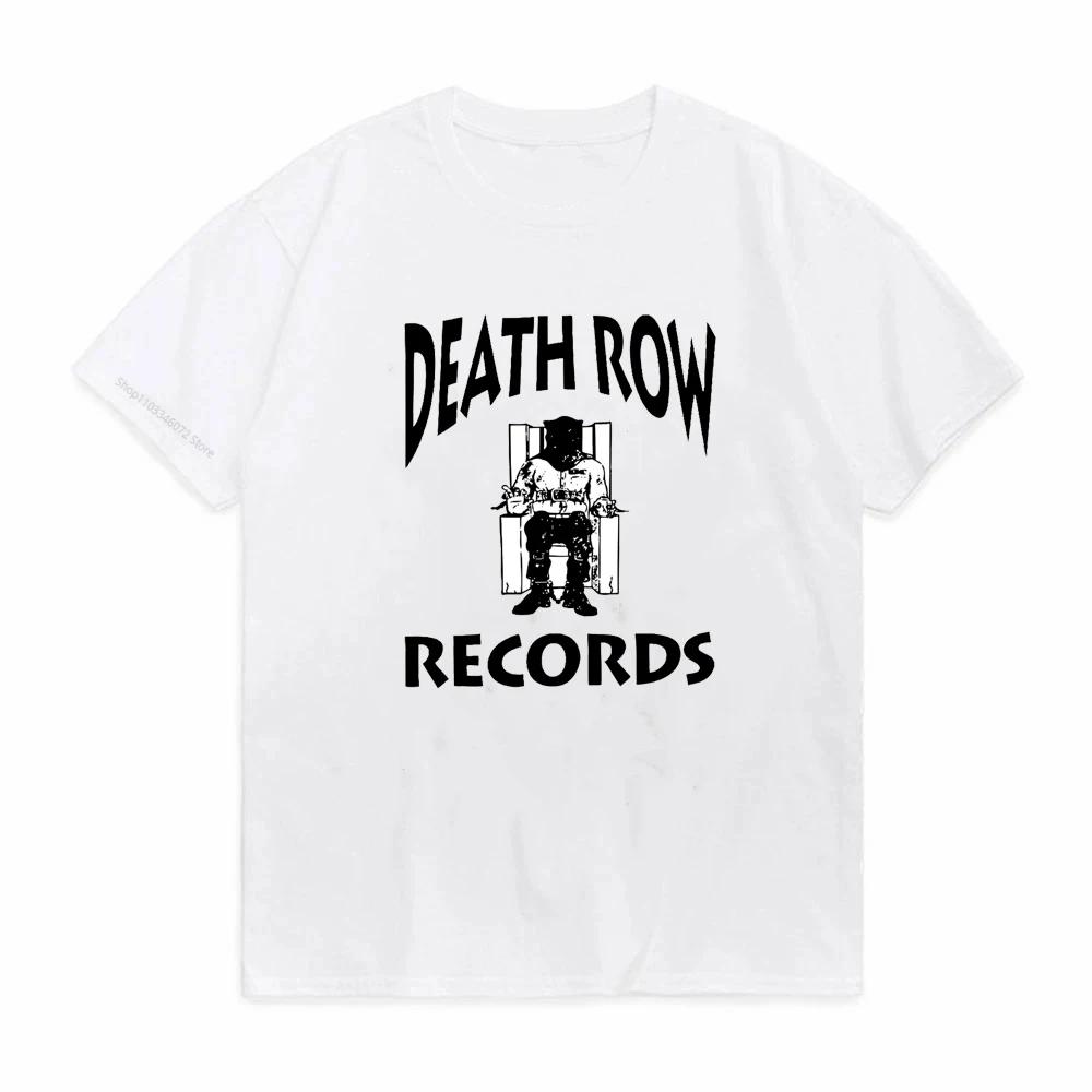 Death Row Records T Shirt Unisex Fashion West Coast Hip Hop United States TShirts Summer ONeck Print Unisex Pop Y2k Tshirt