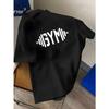 Gym Men Cotton TShirt Muscle Fit Casual Athletic Streetwear Black and White Graphic Tee Workout Fitness Gear