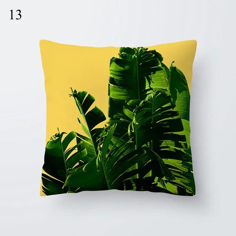 45*45Cm Yellow Print Cushion Pillowcase Geometric Hug Pillowcase Home Chair Sofa Decorative Cushion Square Pillowcase