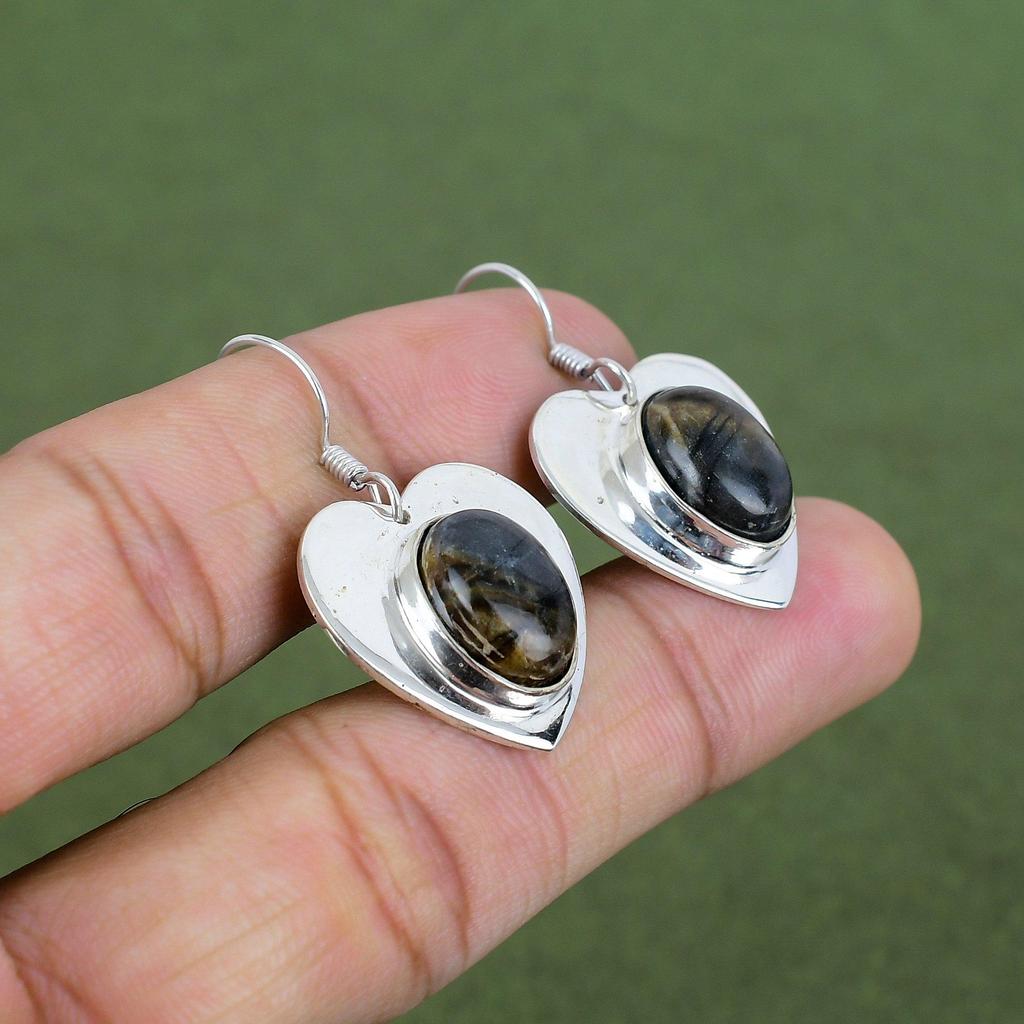 Picasso Jasper Earring 925 Sterling Silver Earring Gemstone Handmade Earrings Antique Jewelry Designer Earring Silver Jewelry Wedding Gifts