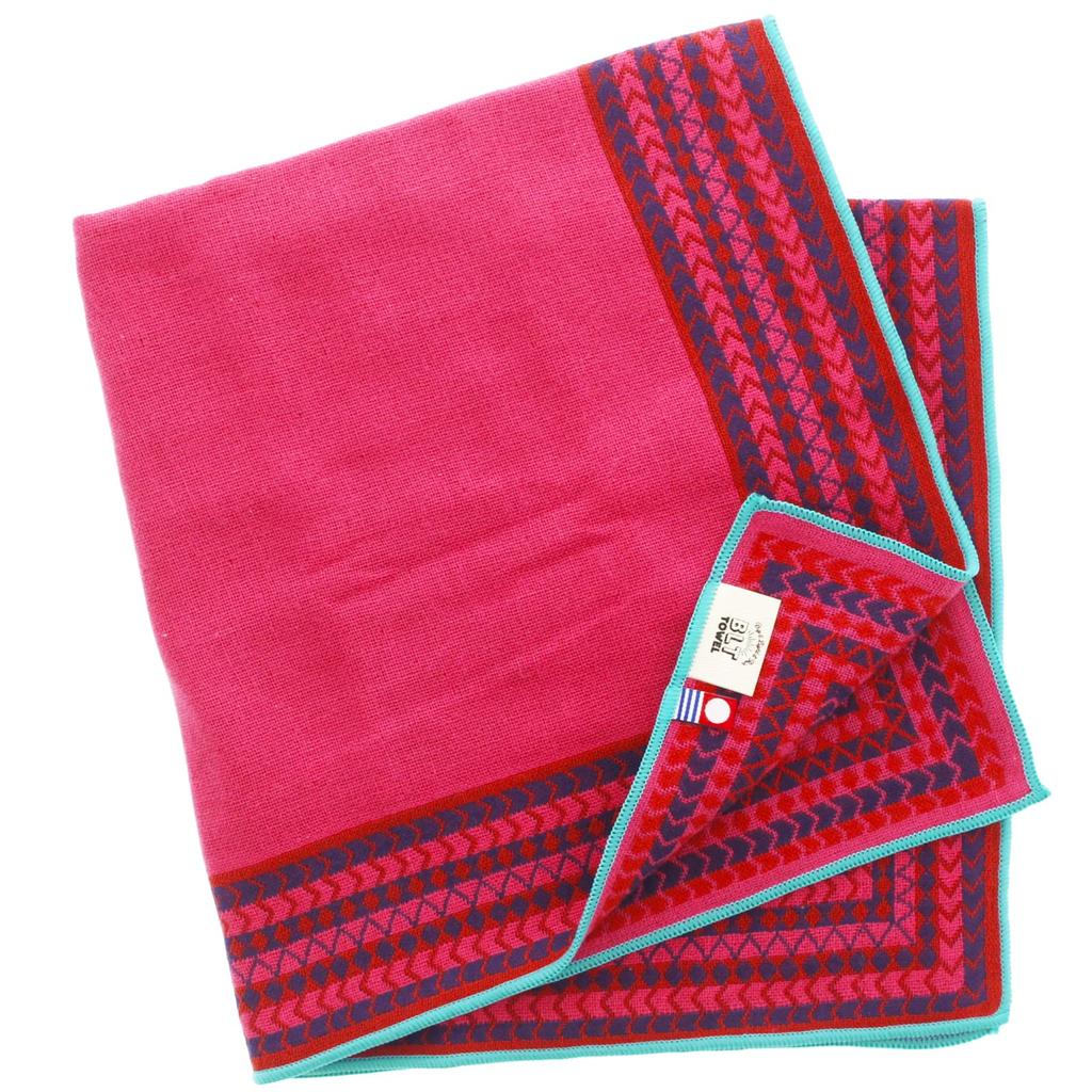 Tanaka Sangyo Imabari Towel Hand Towel BLT TOWEL Made in 50 x 50 cm Multi-Purpose Towel, Tyrolean, Japan, Pink, Approx.