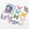 1pack/20pcs Laser Flash PET Waterproof Sticker Cool Geometric Pattern, Ideal for Journal Deco DIY Craft Album Gift Decor