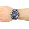 Diesel DZ4329 Mega Chief Chronograph Blue Dial Gunmetal Ion-plated Men's Watch
